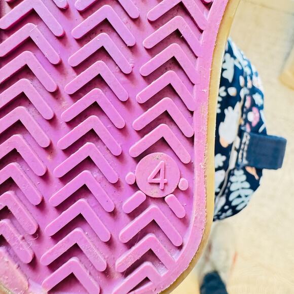 See Kai Run Girls 4c Blue Purple Animal Forest Toddler Pull On Rain Boots - Picture 9 of 10